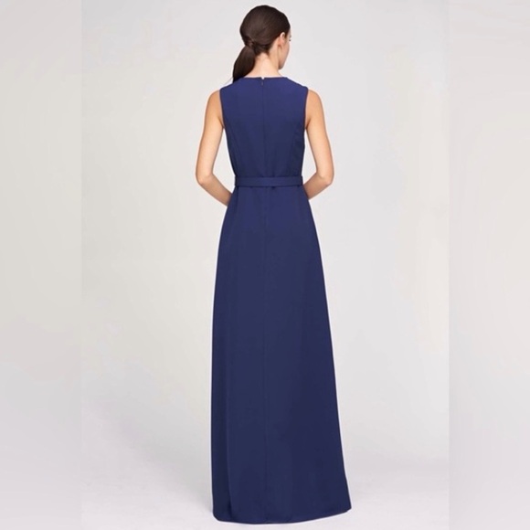 NEW without tags Kay Unger Owen Gown/Jumpsuit in color Indigo Navy - Picture 2 of 10